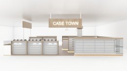 ออกแบบ ผลิต และติดตั้งร้าน : Case Town Shop